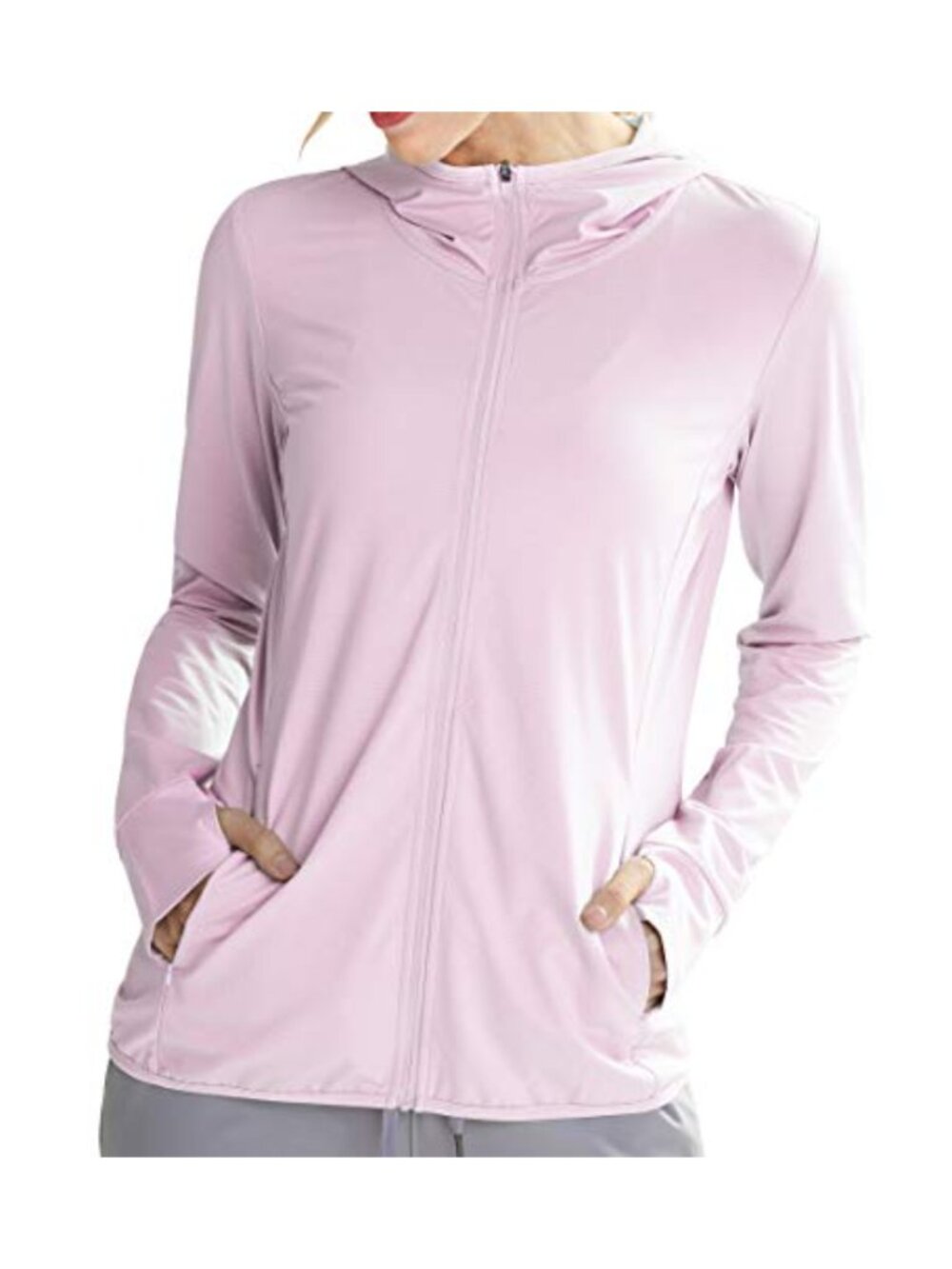 Women's UPF 50+ Full Zip Sun Protection Long Sleeve Hoodie Jacket Quick Dry